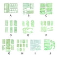 thumbnail image 2 of ziyahi 1 Set Circle Stencil Plastic High-quality Convenient Use Eye-catching Templates for Drafting Exquisite Appearance Long Lifespan Type 8, 2 of 4