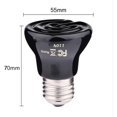 thumbnail image 2 of HAHDAXIA 75W Mini Reptile Heat Lamp Bulb(2 Pack) E26/E27 Base,AC110V,Pet Infrared Ceramic Heat Emitter, or Reptile Like Lizard,Tortoise,Brooder Coop, Aquarium,Snake,No Light,Black (75W), 2 of 7