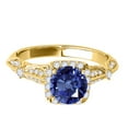thumbnail image 2 of Aonejewelry 1.15 Ct. Ttw Diamond and Sapphire Ring In 14k Yellow Gold, 2 of 4