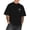A-Black254, variant on Bibifish Mens T-Shirts Oversize Raglan Collar Small Logo Print Tshirts Summer Street Loose Short Sleeve Tee Tops