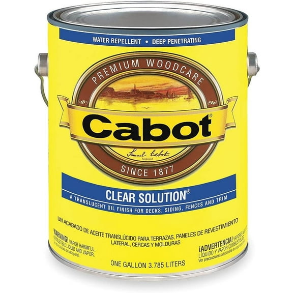Cabot Creamery Translucent Wood Stain Flat Finish - Clear - 1 Gal