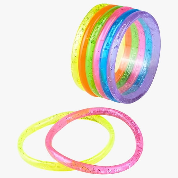 Liquid Glitter Bracelets - 12 per pack