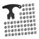 thumbnail image 3 of Accesorios repuesto para tacos zapatos golf, fáciles instalar, universales para exteriores, portátiles, para hombres y mujeres, tacos 50 piezas, 3 of 8