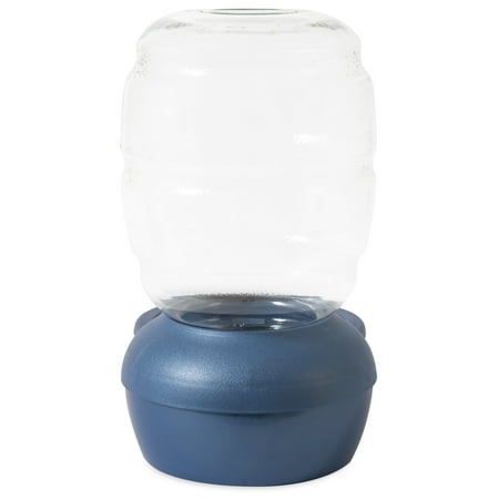 Petmate Replendish Gravity Pet Waterer with Microban for Cats and Dogs, Blue, .5 Gallon