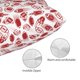 thumbnail image 3 of Fotbe Red Football Funda de Almohada Decorativa Estilo Occidental, Lujo en Algodón, Fundas para Almohadas King, Cojín Estampado para Decoración del Hogar-20"x30", 3 of 6