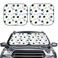 thumbnail image 6 of Lsque Turtles And Corals 2 PCS Windshield Sun Shade | CarFoldable Window Covers | Car Accessories Reflect UV for Universal Cars SUV Truck | Medium, 6 of 7
