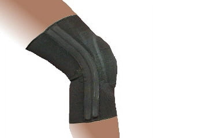 Alpha Medical Slip-On Dual Spiral Stay Knee Brace with Visco Patella Stabilizer – Enhanced Support and Comfort for Knee Stability and Pain Relief  (Small White w/ Blue Trim)