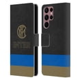 thumbnail image 1 of Head Case Designs Officially Licensed Inter Milan Graphics Stripes Leather Book Wallet Case Cover Compatible with Samsung Galaxy S22 Ultra 5G, 1 of 6
