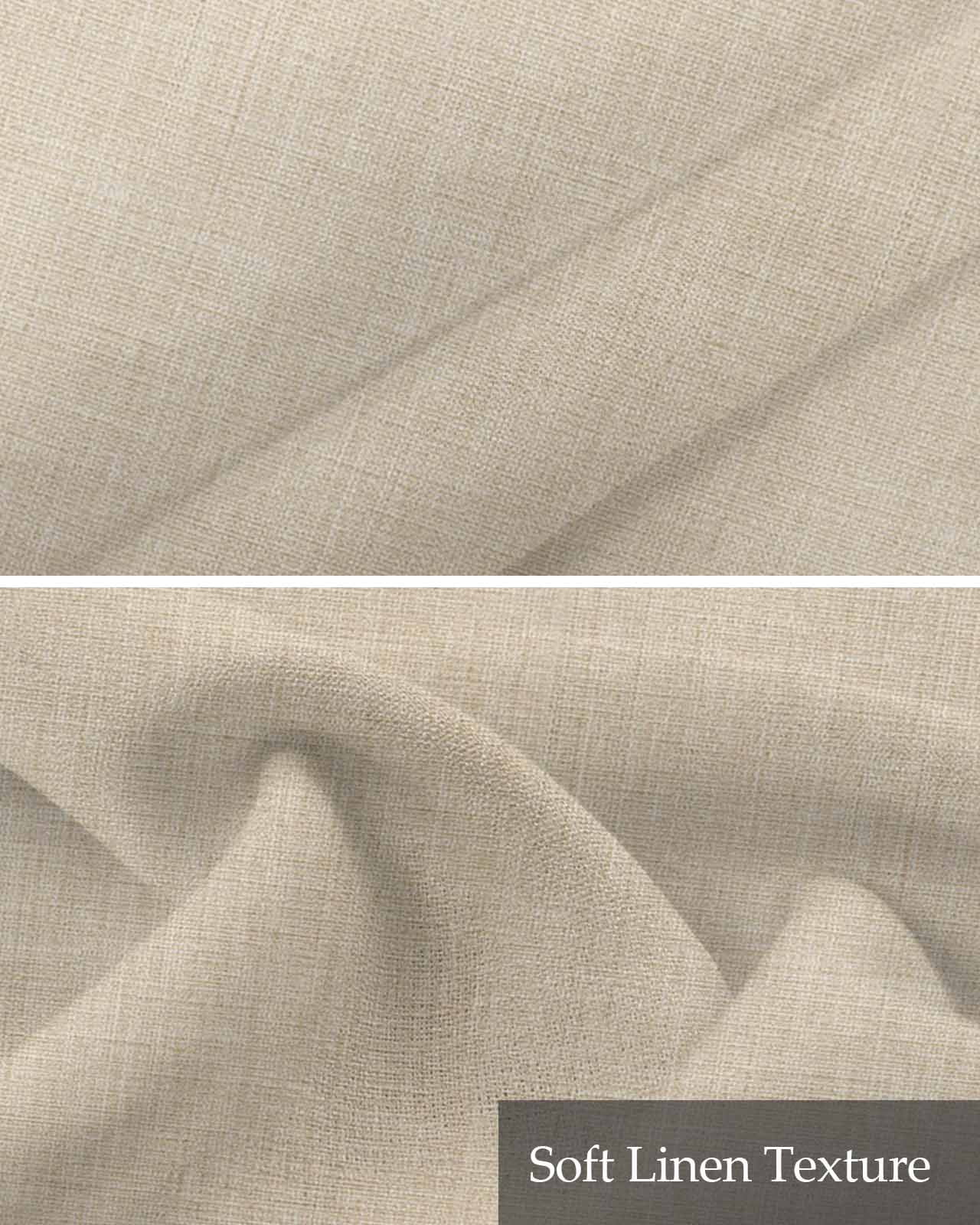 Cream Farmhouse Kitchen Valances for Windows Farmhouse Linen Window Valance Curtain for Living Room Window Treatment Vintage Country Monochrome Textured Valance Rod Pocket Topper Drape, 60 x 18 Inch