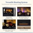 thumbnail image 6 of Country Living Infrared Freestanding Electric Fireplace Stove Heater in Bronze | Provides Supplemental Zone Heat with Remote and WiFi, 6 of 15