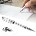 thumbnail image 4 of Fountain Pen, Large Capacity Design Refillable Fountain Pen High Transparent Plastic Nib Ink Pen Present for Holidays Christmas Birthdays All Occasions, 4 of 7
