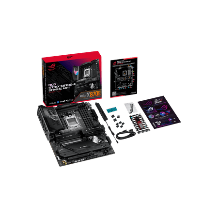 ASUS - ROG STRIX X870E-E GAMING WIFI (Socket AM5) AMD X870 ATX DDR5 Wi-Fi 7 Motherboard - Black