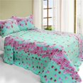 thumbnail image 1 of FurnOrama Flora River Ensemble de Courtepointe Matelassée en Coton 3 Pcs, Queen, Multicolore, 1 of 1