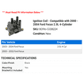 thumbnail image 2 of Ignition Coil - Compatible with 2000 - 2004 Ford Focus 2.0L 4-Cylinder 2001 2002 2003, 2 of 2