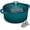 Emerald, variant on Enameled Cast Iron Dutch Oven -  5QT Pot with Lid & Cotton Potholders - Heavy-Duty Cookware for Bread Baking, Braising, Stews, Roasting(Cream White)