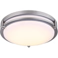 thumbnail image 1 of Gilda LED Flush Mount Light Fixture - Brushed Nickel, 19W, 13", 1 of 1