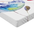 thumbnail image 2 of Ambesonne Vintage Fitted Sheet, Nature Flowers, Twin Size, Orange Blue Red, 2 of 3