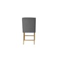 thumbnail image 3 of Ensemble de Salle à Manger en Bois Rustique 9pc avec Chaises en Tissu de Lin Gris et Table Extensible, 3 of 6