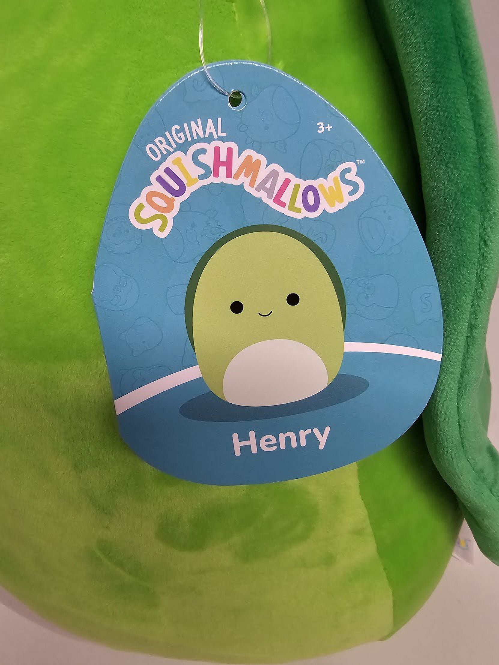 Squishmallows Official Kellytoys Plush 14 Inch Henry the Green Turtle Sealife Squad Ultimate Plush Stuffed Toy