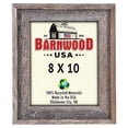thumbnail image 6 of Farmhouse Style Rustic Picture Frame - Reclaimed Wood Photo Frame – Signature Wall Picture Frames for Living Room, Bedroom, Office Display - Décor Made in USA Natural Weathered Gray 24" x 36", 6 of 8