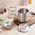 thumbnail image 3 of Olla de filtro de aceite de acero inoxidable 304 con cesta coladora para cocina y Camping, 3 of 8