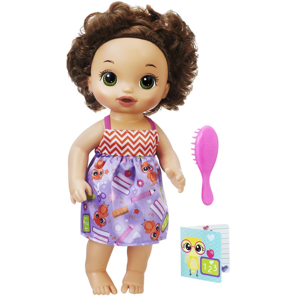 Baby Alive Ready For School Baby - Brunette Hair - Walmart.com ...