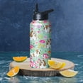 thumbnail image 2 of 32 oz Corgi Water Bottle Cute Dog Tumbler Corgi Gifts Insulated Water bottle with Straws and Flip Lid Stainless Steel Dog Travel Cup, 2 of 6