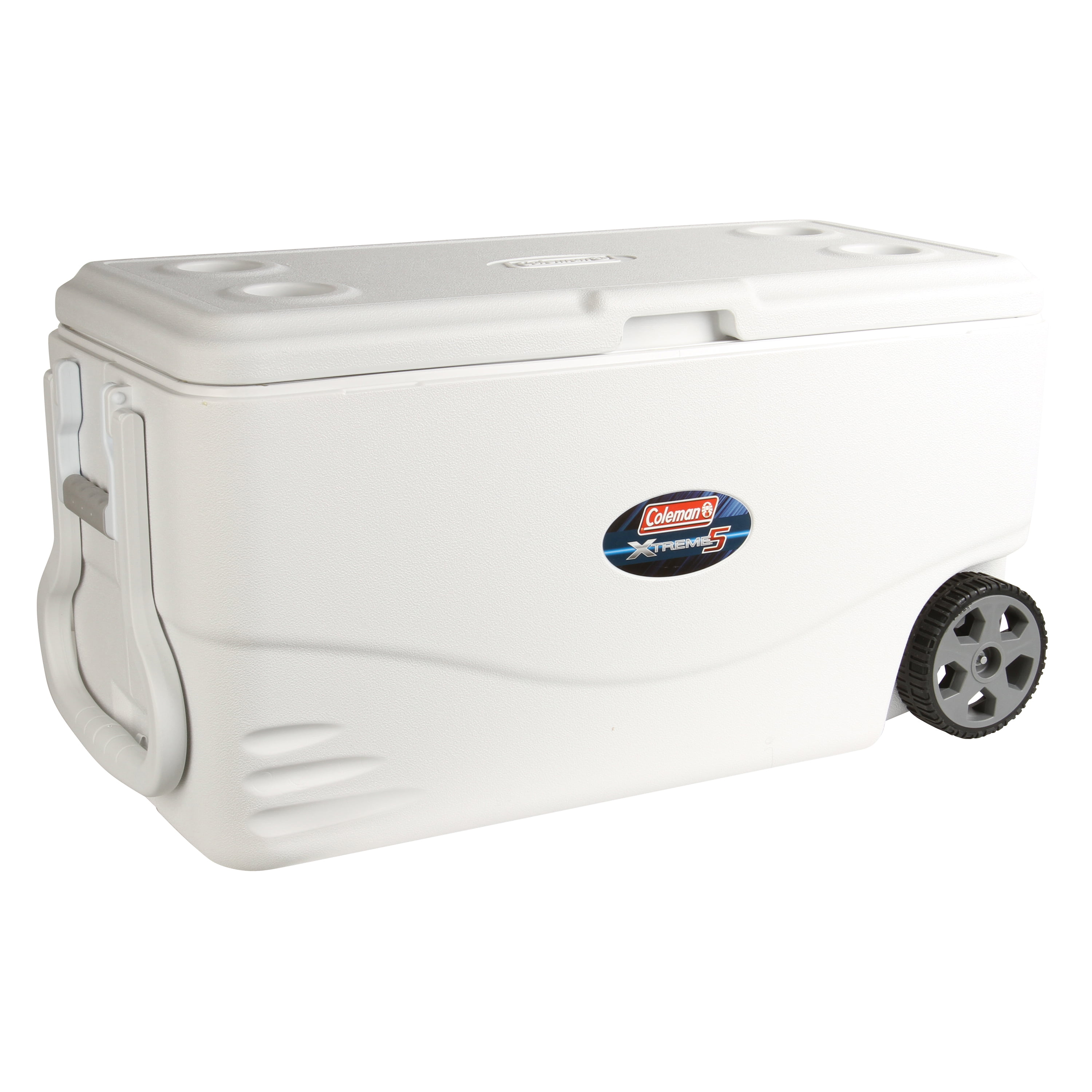 Coleman 100Qt Xtreme 5 Day Heavy Duty Wheeled Cooler, White