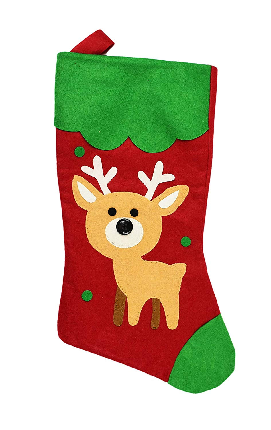 Black Duck Brand 18" Felt Holiday Stockings - Set of 4 - Perfect for Holiday Decor! (12 Stockings)