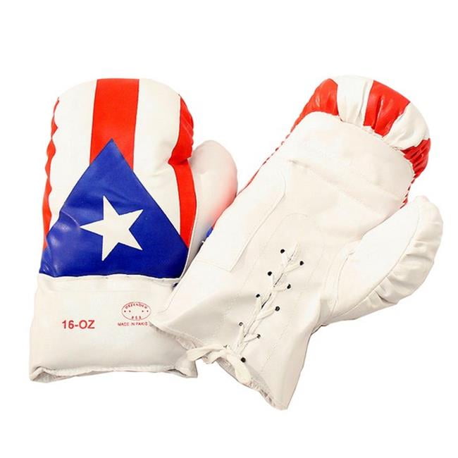 10816 Puerto Rico Flag Boxing Gloves, 16 oz