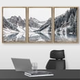 thumbnail image 2 of wall26 Framed Canvas Print Wall Art Set Winter Snow Mountain Range Tree Forest Nature Wilderness Photography Realism Decorative Landscape Colorful for Living Room, Bedroom, Office - 24"x36", 2 of 5