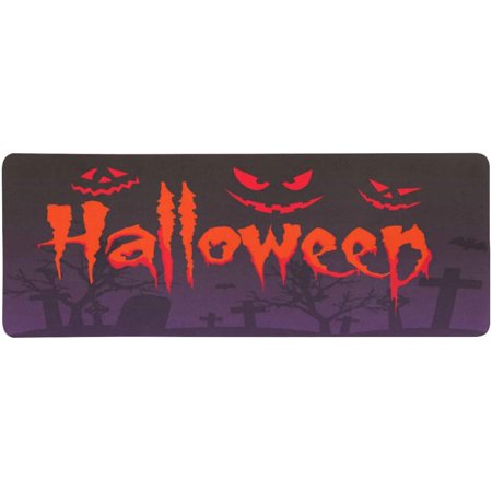 ZHANZZK Happy Halloween Horror Gost Extra Extended Large Gaming Mouse Pad Mat Desk Pad Keyboard Mat 31.5x12 inch
