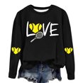thumbnail image 4 of Timegard Womens Crewneck Sweatshirt Fall Loose Comfy Drop Shoulder Print Long Sleeve Pullover Tops, 4 of 4