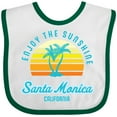 thumbnail image 3 of Inktastic Summer Enjoy the Sunshine Santa Monica California in Blue Boys or Girls Baby Bib, 3 of 4