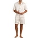 thumbnail image 5 of Conjunto de Pijamas de Satén INSPIRE CHIC para Hombre, Ropa de Dormir de Manga Corta, Dos Piezas, Ropa de Casa con Bolsillos, Pijamas Suaves para la Noche M Champagne, 5 of 6