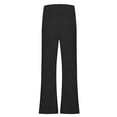 thumbnail image 6 of Frostluinai Womens Corduroy Bootcut Yoga Pants High Waisted Wide Leg Pants Casual Solid Fall Flare Leggings Soft Lounge Trousers with Pocket, 6 of 8
