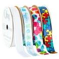 thumbnail image 3 of Offray Ribbon, White 5/8 inch Dots Satin Ribbon for Sewing, Crafts, and Gifting, ,9 feet, 1 Each, 3 of 8