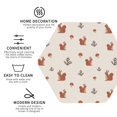 thumbnail image 4 of Pofeuu Cute Squirrel Print Leather Coasters Set of 6, Round Cups Mugs Mat Pad for Home Kitchen Heat Resistant Drink Coasters,Hexagon, 4 of 7