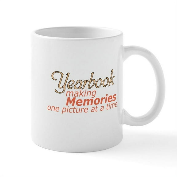 CafePress - Yearbook Making Memories Mug - 11 oz Ceramic Mug - Novelty Coffee Tea Cup