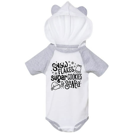 

Inktastic Christmas Snowflakes Sugar Cookies and Santa Gift Baby Boy or Baby Girl Bodysuit