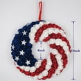thumbnail image 4 of Idyllic Decorative Foam Patriotic Artificial Wreaths, Blue, 1, 4 of 6