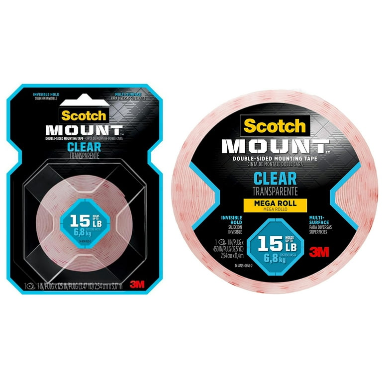 Scotch-Mount Indoor Double-Sided Mounting Squares 1x1 in. Mega Pack