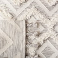 thumbnail image 6 of SAFAVIEH Kenya Katharine Geometric Wool Area Rug, Ivory/Grey, 3' x 5', 6 of 7