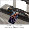 thumbnail image 3 of Square 2Pack PU Leather Octopus Cruise Luggage Tag with Privacy Cover and Name ID Tag for Travel Handbags Backpacks Luggage Tags, 3 of 6
