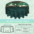 thumbnail image 2 of Green Golden Marble 60 inch Round Tablecloth,Geometric Texture Circle Table Cover Stain Resistance Water Repellent Wrinkle-Free Table Cloth for Home Kitchen Dining Party Patio Indoor Outdoor, 2 of 6