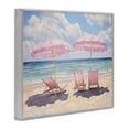 thumbnail image 2 of Stupell Industries Contemporary Pink Summer Chairs by the Sea Gray Framed Giclee Art, 20 x 16, by LSR Design Studio, 2 of 8