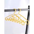 thumbnail image 1 of 3pcs Plastic Clothes Hanger, Minimalist Plain Multifunctional Clothes Hanger For Home, 1 of 5