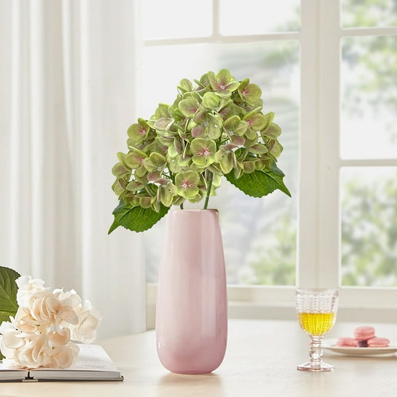 Plastic Simulation Hydrangea Mint Green 54-Petal Silk Hydrangea Stem Artificial Flower for Wedding Home Decoration DIY Arrangements(1Pcs) Rkxzt