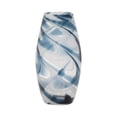 thumbnail image 3 of SAGEBROOK HOM Glass, 12" Swirl Vase, Blue, 3 of 8