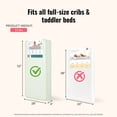 thumbnail image 4 of Dream On Me Snug Support 6” 150-Coil Inner Spring Crib & Toddler Mattress | Waterproof Vinyl Cover | Greenguard Gold Certified | Reinforced Edge Support | Green Floral, 4 of 8